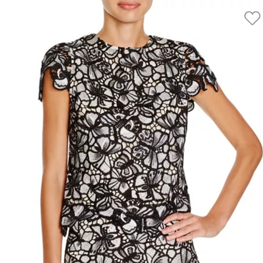 Alice + Olivia Eve Butterfly Top Women's size M EUC